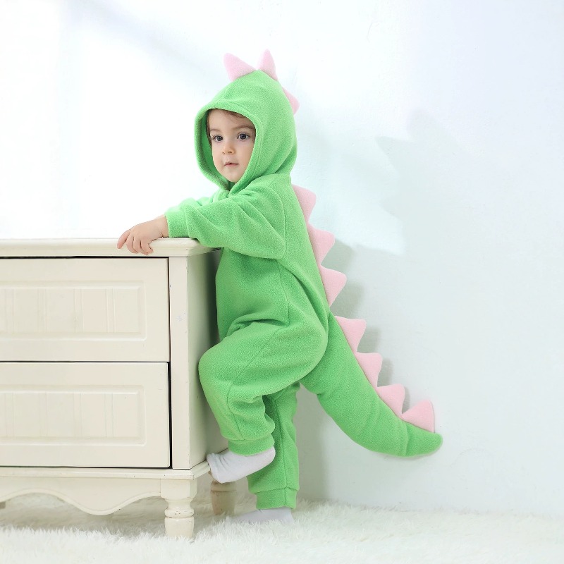 Cotton Baby Onesies Zipper - Combinaison à capuche pour nouveau-né, motif