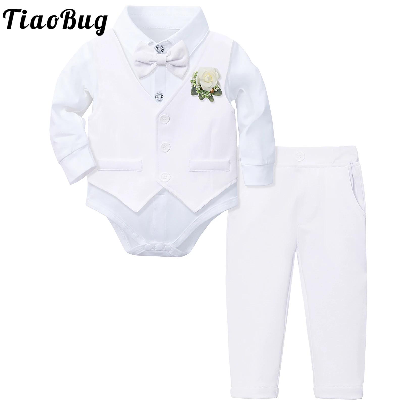 Baby Boy Suit Set Baptism - Vêtements de baptême pour nouveau-né garçon,