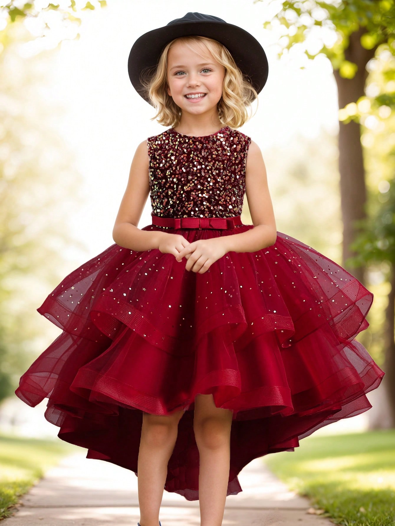 Robe de princesse à fleurs et  - Toddler Girl Tulle Party Dress avis et prix