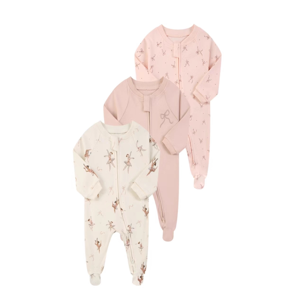 Combinaison pour bébé à manche - Cotton Baby Onesies Zipper avis et prix