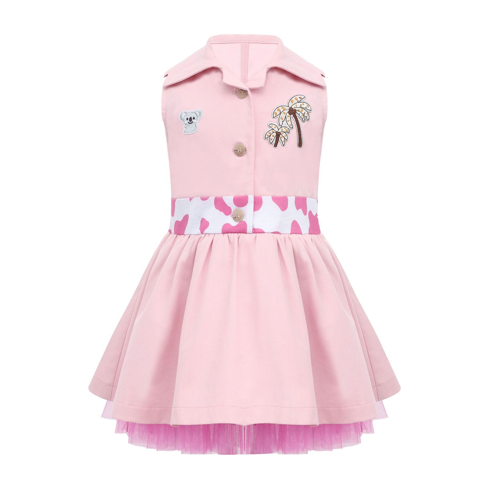 Robe sans manches en tulle pou - Toddler Girl Tulle Party Dress avis et prix