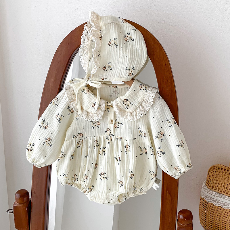 Barboteuse et chapeau pour nou - Newborn Baby Girl Romper Floral avis et prix
