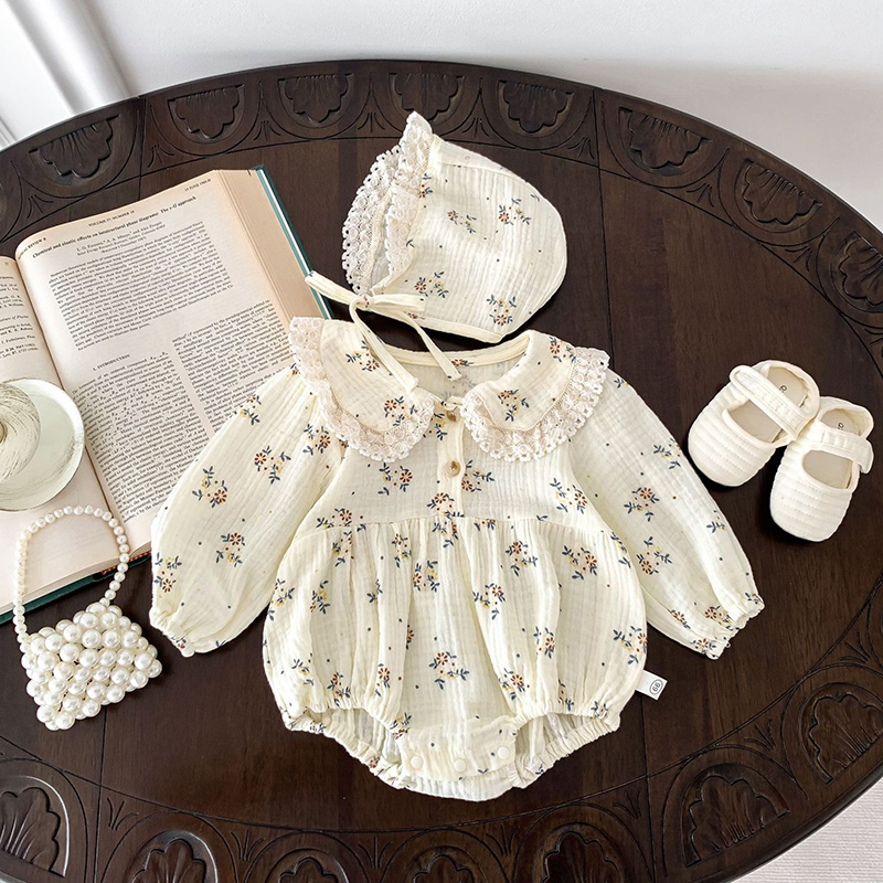 Barboteuse et chapeau pour nou - Newborn Baby Girl Romper Floral avis et prix