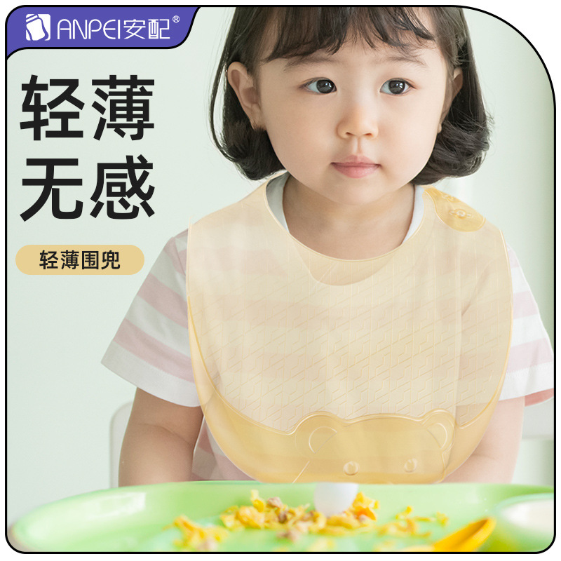 Bavoir léger en silicone pour  - Waterproof Baby Bibs Silicone avis et prix