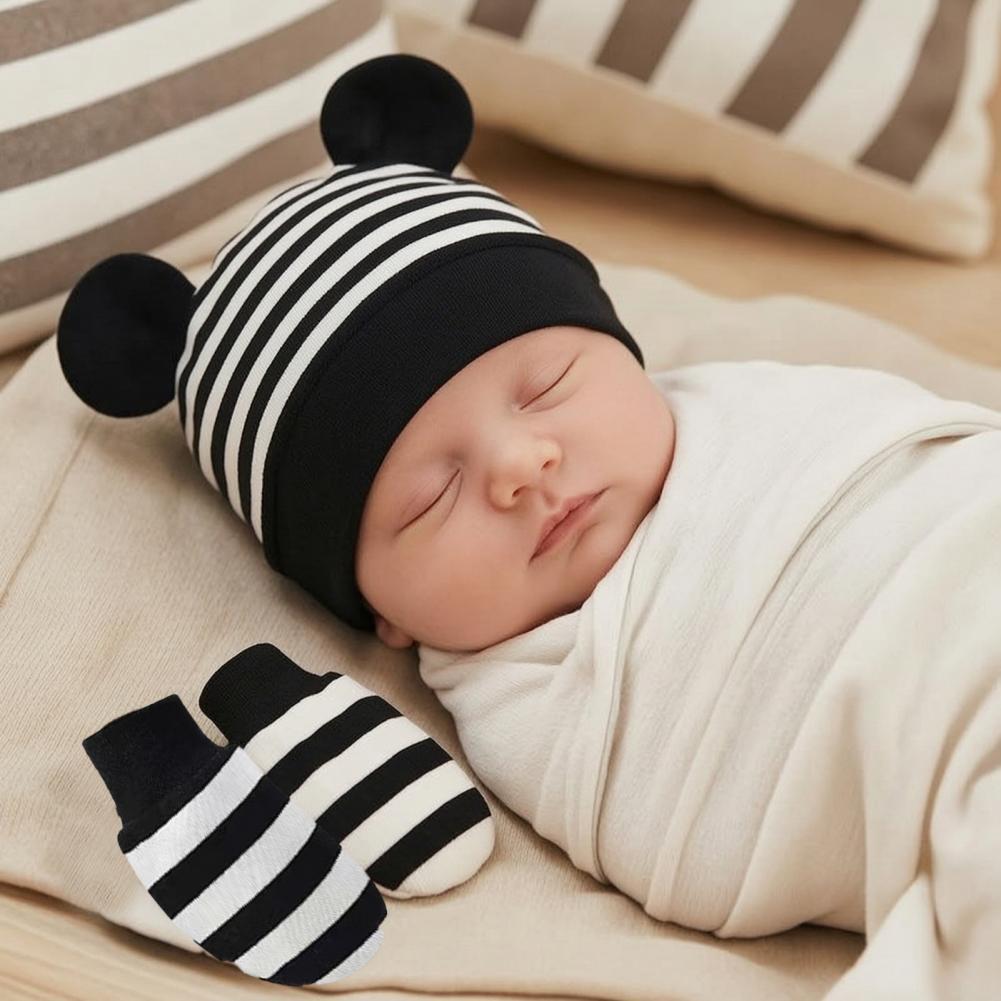 Ensemble bonnet et moufles ant - Infant Beanie Hat With Ears avis et prix