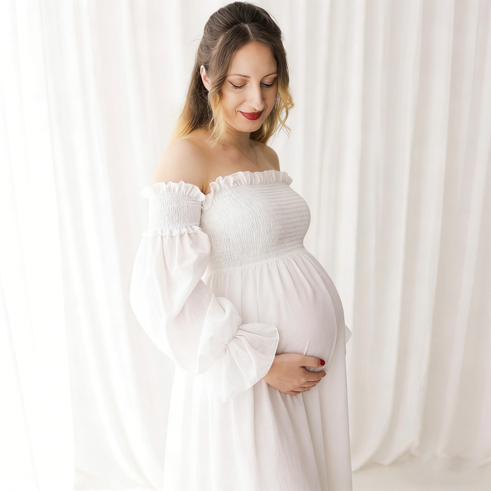 Robe de maternité blanche pour - Maternity Wear avis et prix