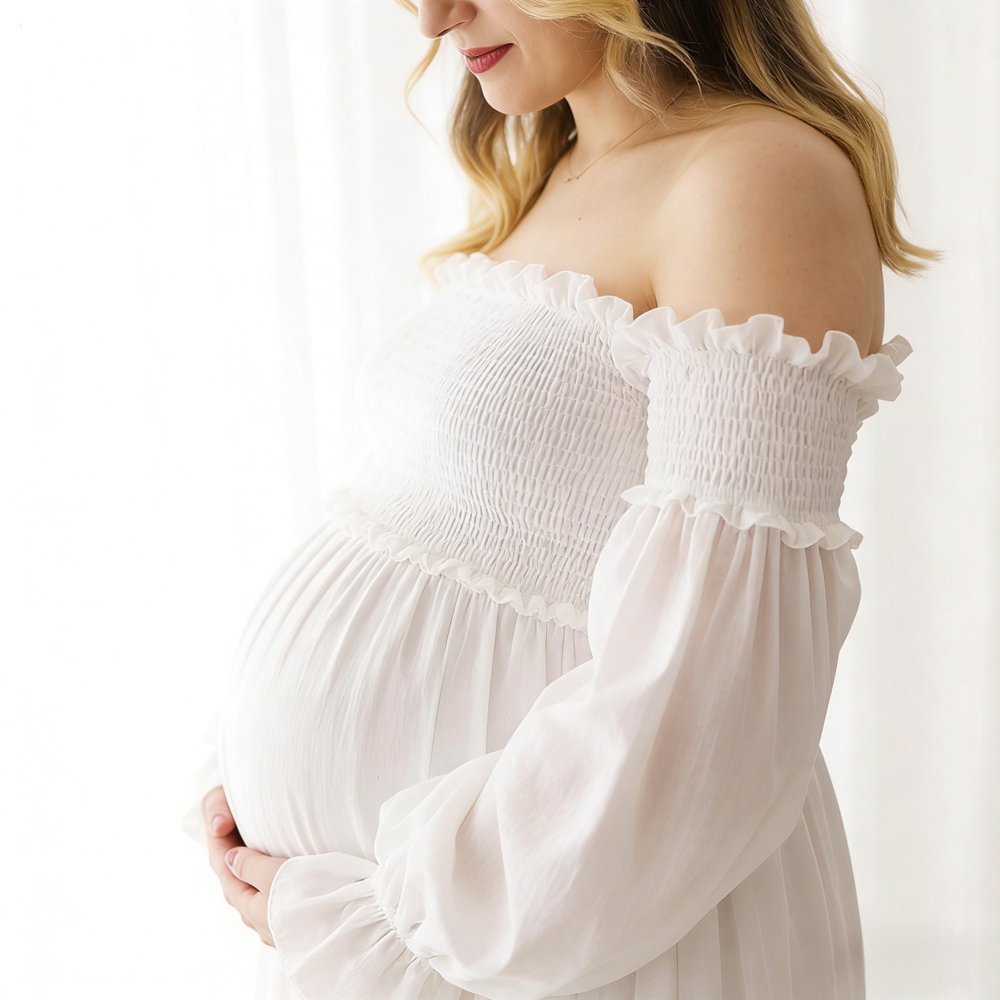 Robe de maternité blanche pour - Maternity Wear avis et prix