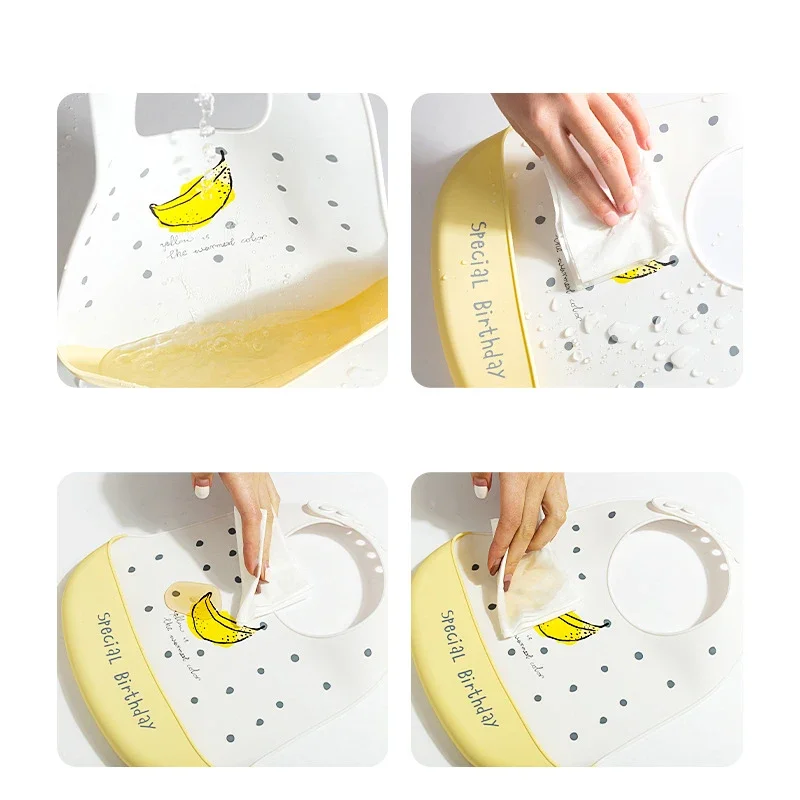 Bavoirs imperméables pour bébé - Waterproof Baby Bibs Silicone avis et prix