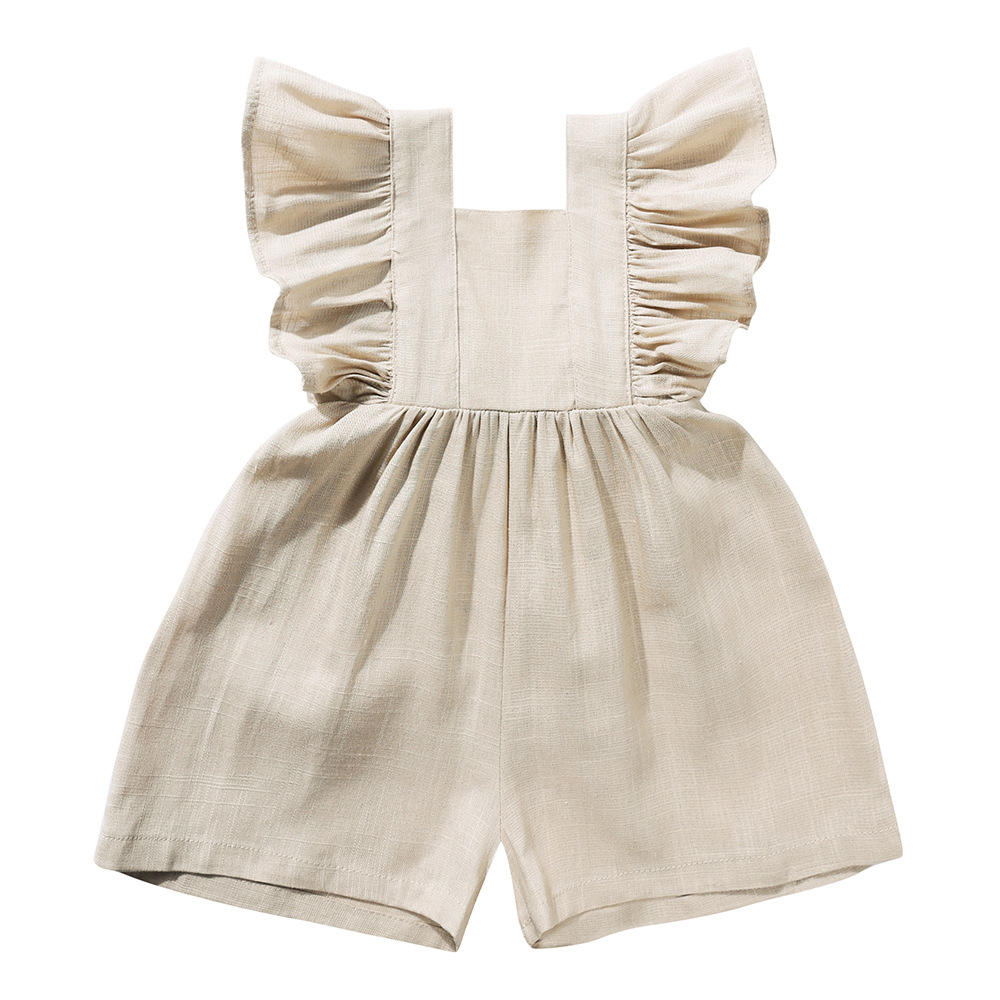 Vêtements d'été pour bébés, Co - Baby Summer Linen Sleeveless Jumpsuit avis et prix