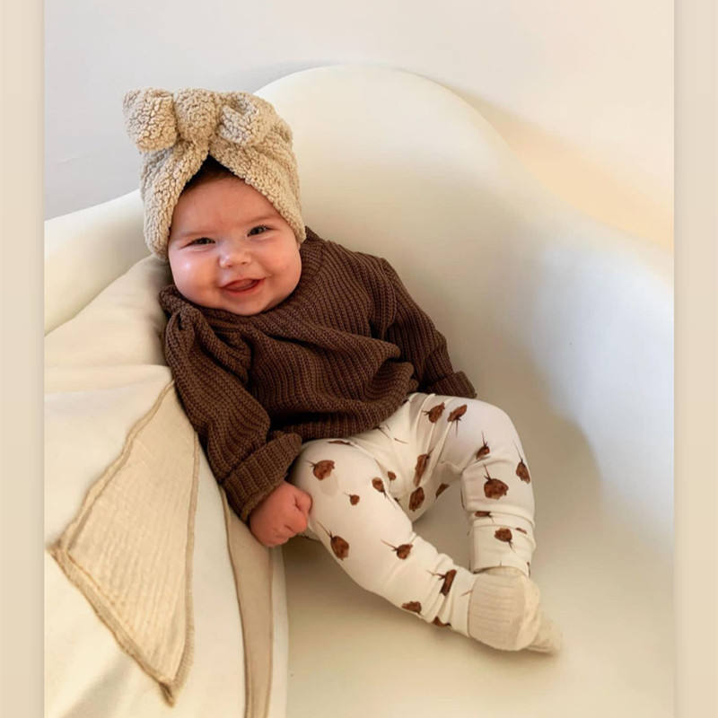 Mignon nouveau-né bébé noeud T - Infant Beanie Hat With Ears avis et prix