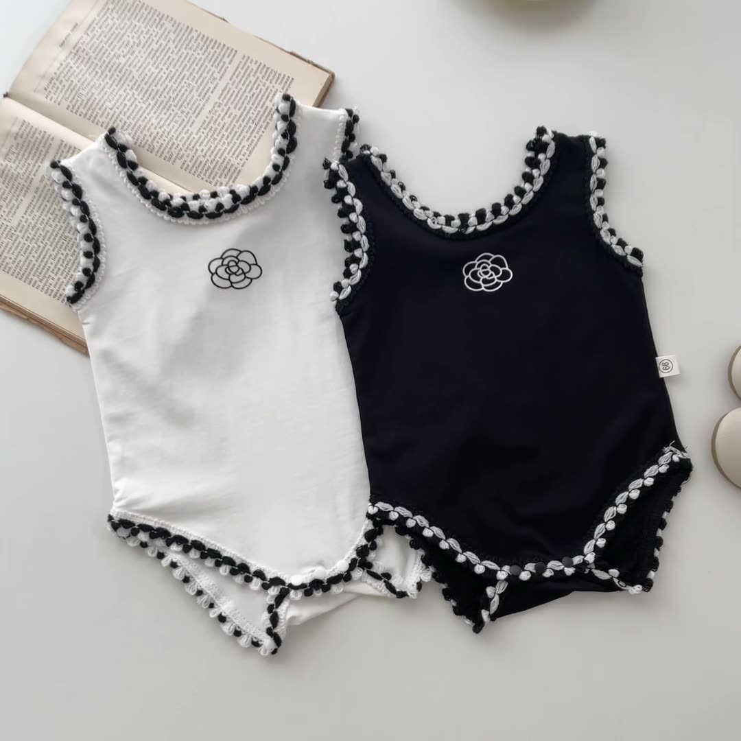 Barboteuse en coton et lin pou - Baby Summer Linen Sleeveless Jumpsuit avis et prix