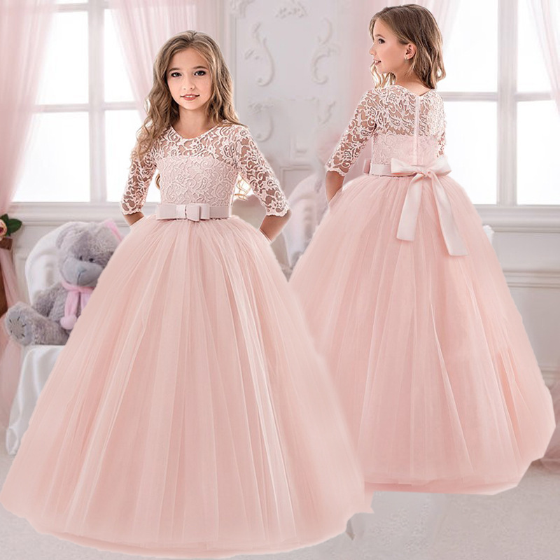 Robe de princesse en dentelle  - Toddler Girl Tulle Party Dress avis et prix
